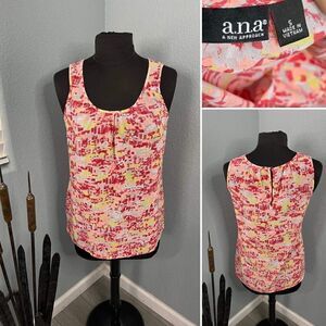 A.N.A (A New Approach) Women's Size Small Geormetric Pattern Sleeveless Blouse
